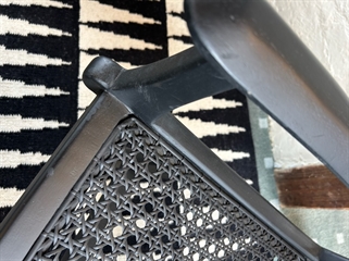 Fletstol KILROY Linnea lænestol i teak  | Sort 
